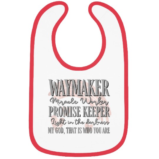 Kids Kids Waymaker Miracle Worker Rainbow Christian 3 Bibs