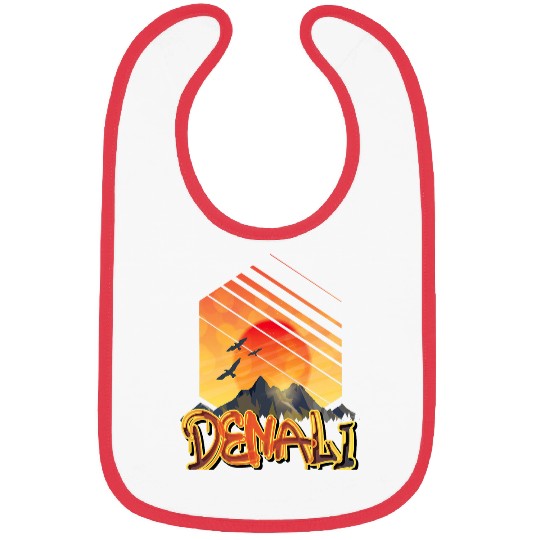 Denali Mountain Alaska Hiking Nature Tourist Bibs