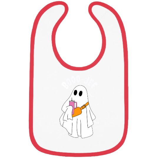 Coffee Fun Boo Jee Funny Halloween ghosts Coffee and Purse Bibs
