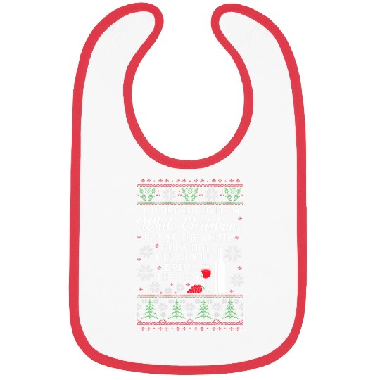 Wines Fun Funny White Christmas White Wines Drink Red Wines Ugly Bibs