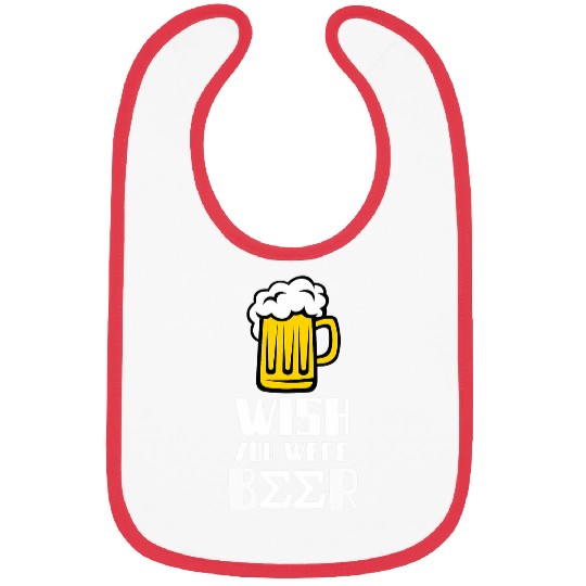 Beer Fun Fraternity Greek WISH YOU WERE BEER Sigma Bibs