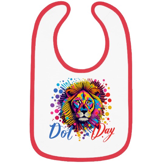 Lion Pet Celebrate Dot Day With Our Vibrant Lion Dot Print Bibs