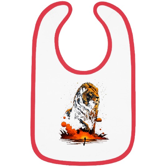 Lion Pet Powerful And Courageous Lion Great Lion 1 Bibs