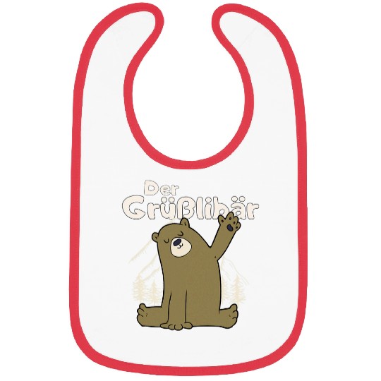 Bear Pet Greetings bear cute bear waving Bibs