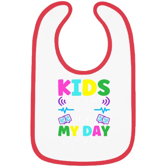 Kids Who Talk Back Make My Day Speech Therapy Bibs
