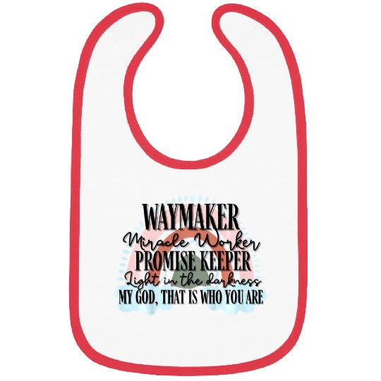 Kids Kids Waymaker Miracle Worker Rainbow Christian 1 Bibs