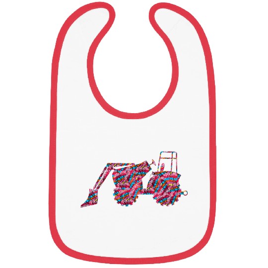 Happy International Dot Day Cute Dot Tractor For Kids Bibs