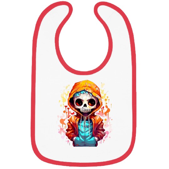 Cool Skeletons ghosts Graffiti Sprayer Skater Halloween 3 Bibs
