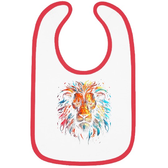 Colorful Lion Bibs