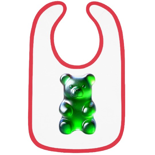 Bear Pet Green Gummy Bear Bibs