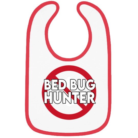 Cool Bed Bug Hunter Design Exterminator Parasite Bibs