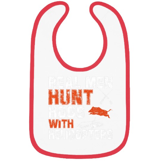 Hog Hunter Wild Boar Hunting Hogs with Helicopters Bibs