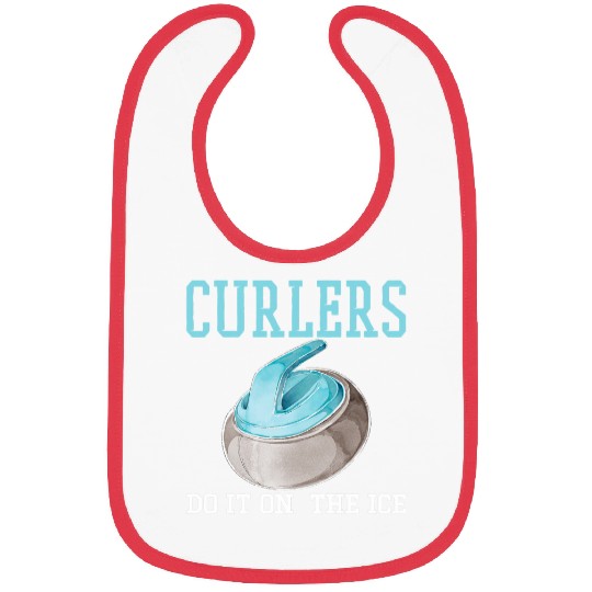 Curlers do it on the ice funny sportman curling Bibs
