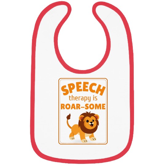 Lion Pet SLP Language Speech Therapy Pathologist Pathology Lion Bibs