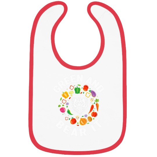 Bear Pet Green and bear it Bibs