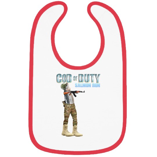 Cod Fish OD Salmon Run Bibs
