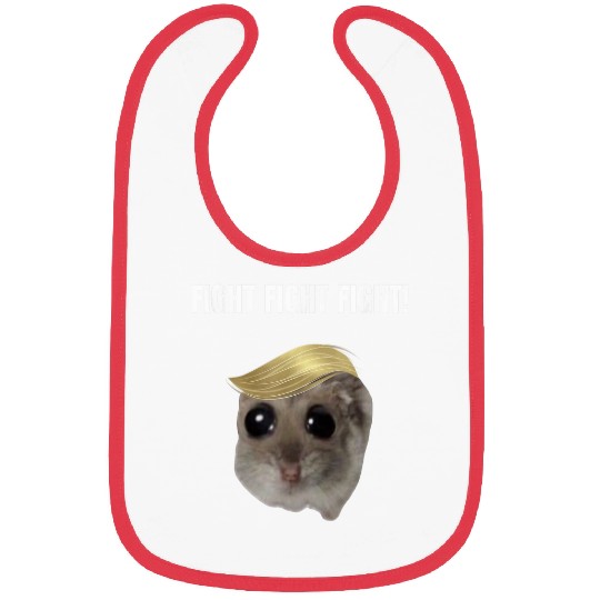 Hamster Pet Fight Fight Fight Sad Hamster Meme Bibs