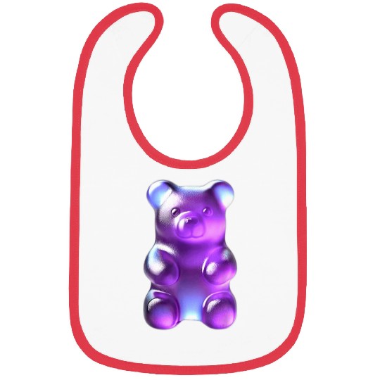 Bear Pet Purple Gummy Bear Bibs