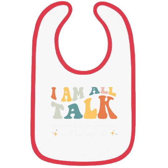 Retro Speech Language Pathologist Groovy Speech Therapy SLP 3 Bibs