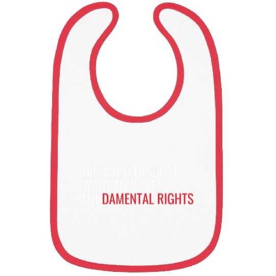Leftist Gig Economy Labor Union Worker Rights Bibs