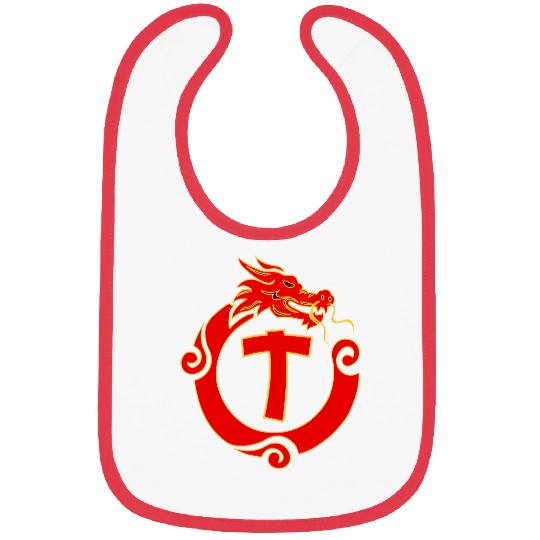 Dragon Pet Chinese New Year Dragon Monogram T Bibs