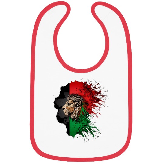 Lion Pet Afghanistan Flag Lion frees Afghanistan 8 Bibs