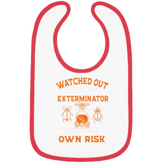 Exterminator Pest Control Eradicator Exhausted Terminator Bibs