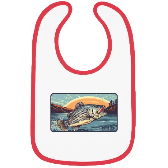 Lion Pet The Dapper Lion Outdoor Series Striped Bass Edition Bibs