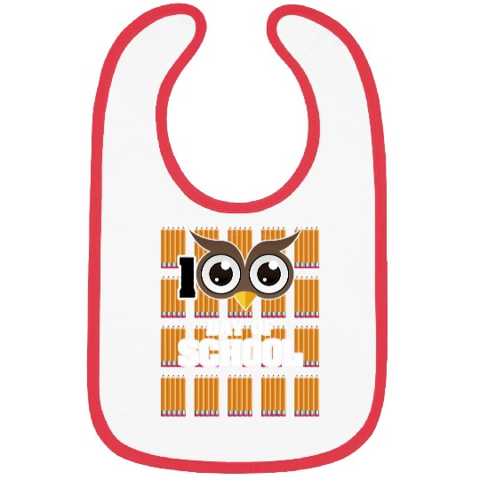 Owl Pet 100th Day of School Owl Elementary Teacher Student Kid Bibs