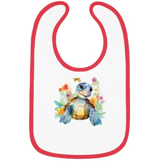 Turtle Pet Barbados Vacation Tropical Turtle Bibs