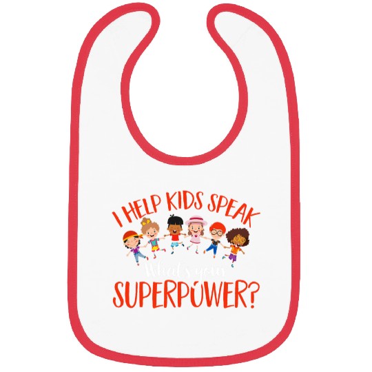 Speech Pathology Help Kids Speak Superpower Speech Therapy Bibs