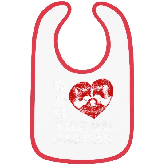 Raccoon Pet I Love Trash Panda Racoon Bibs