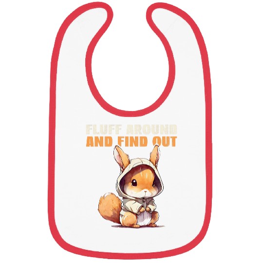 Squirrel Pet Fluff Around And FindOut Cute fed up Squirrel Bibs