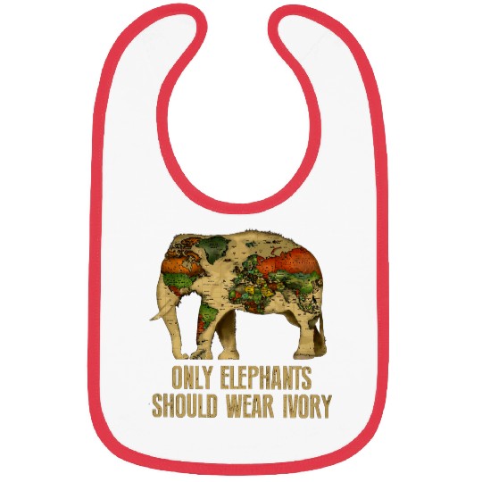 Elephant Pet Only Elephants Should Wear Ivory 2 Bibs