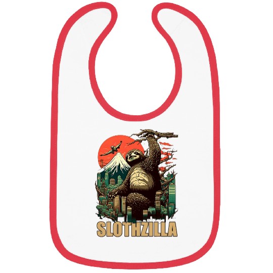 Sloth Pet Japan Kaiju Sloth Slothzilla Bibs