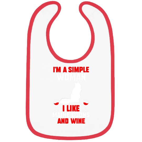 Wines Fun Cat Maine Coon Bibs