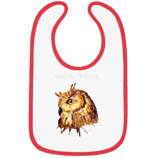 Owl Pet pun knowitowl birdwatching hoot Bibs