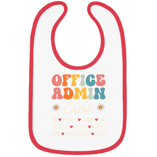 Office Admin Crew Appreciation Week Back to School Bibs