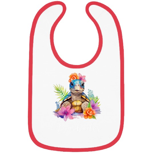 Turtle Pet Barbados Vacation Tropical Turtle 1 Bibs