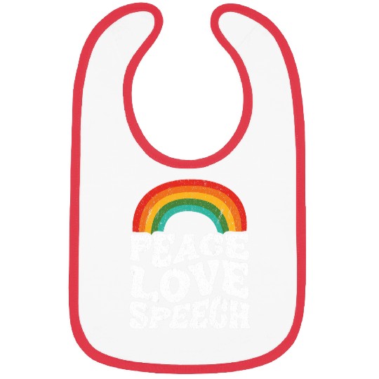 Peace Love Speech Therapy SLP Speech Language Pathologist Bibs