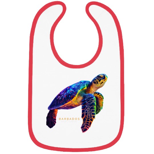 Turtle Pet Barbados Beach Ocean West Indies Vintage Bibs