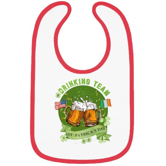 Beer Fun Drinks Well With Others Beer Drinking Team St Patricks Day Bibs