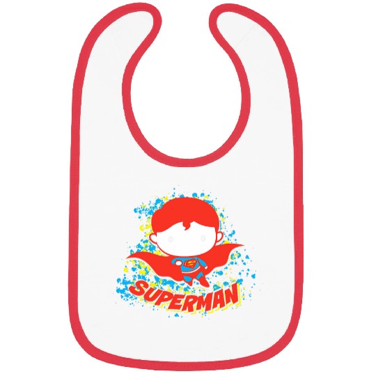 DC Comics Superman Chibi Kawaii Graffiti Superhero Icon Bibs