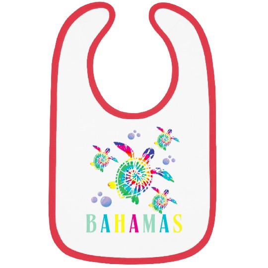 Turtle Pet Bahamas Tie Dye Turtle Souvenir Bahamas 4 Bibs