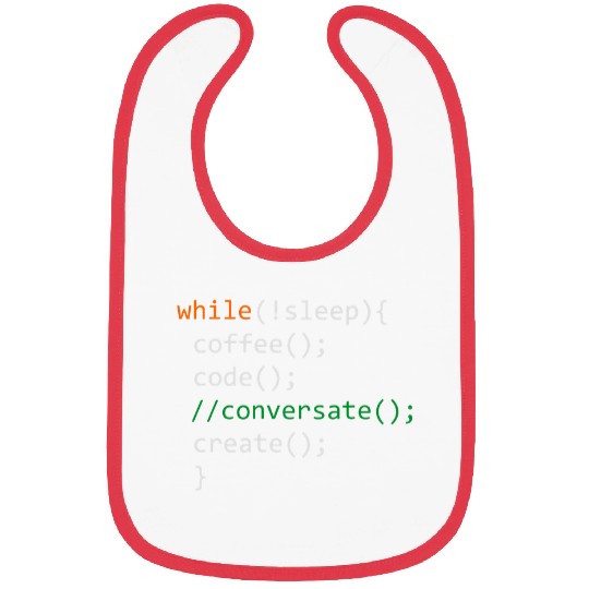 Coffee Fun Code Create Computer Science Programming Geek Bibs