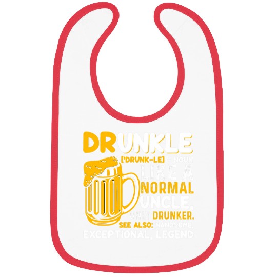 Beer Fun druncle saying drunk beer drinking uncle Bibs