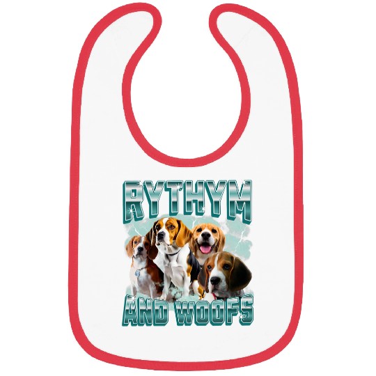 Funny 90s Bootleg Rap For Beagle Lovers For Animal Lovers Bibs