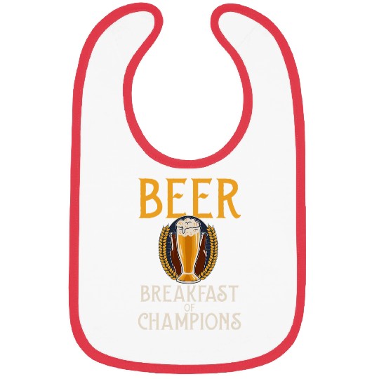 Beer Fun Beer Breakfast of Champions 2 Bibs