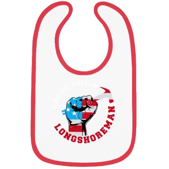 Proud Union Longshoreman Raised Fist Labor Union Workers Bibs