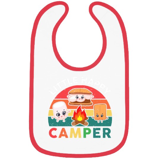 Little Happy Camper s Kids Marshmallow Smores Camping Bibs